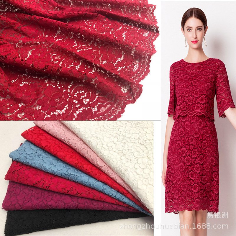 Scallop Edge Wave Lace Fabric for Women's Wear Wholesale Supplier 24